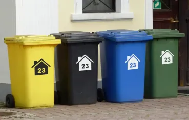 Mülltonnen Aufkleber mit Hausnummer