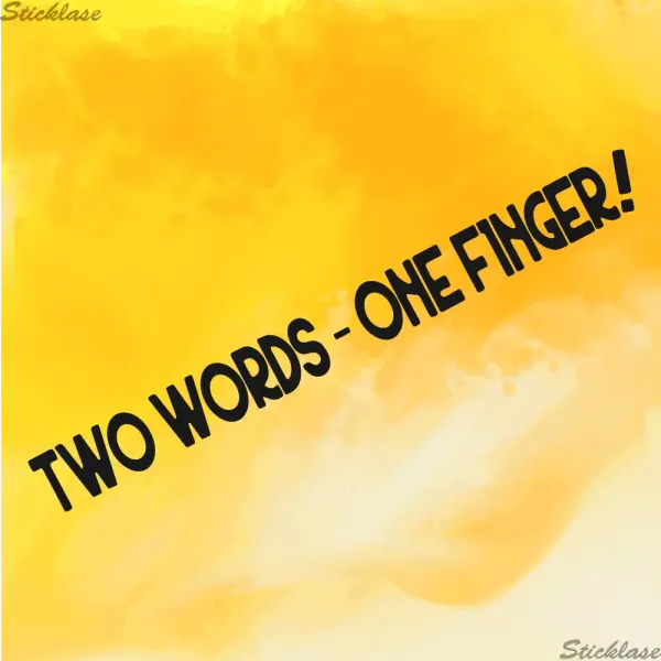 Two Word - One Finger